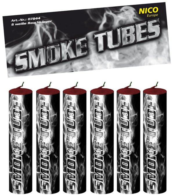 Smoke Tubes weiß 6er