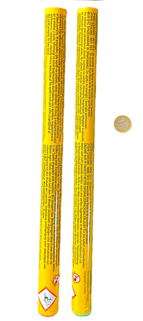 Handfontäne Bengal- Fontänenmix (Gold-Silber)
